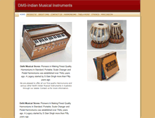 Tablet Screenshot of indianmusicalinstruments.biz